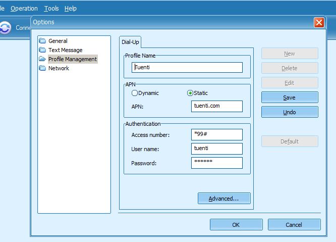 configuracion APN tuenti